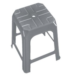 BANQUETA CINZA (SUPORTA ATE 70 KG)