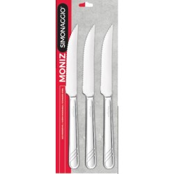 MONIZ FACA CHURRASCO C/03 PCS