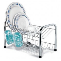 SECADOR REI C/PORTA COPOS CROM - 39,5X26X25 CMS - P/ 13 PRATOS