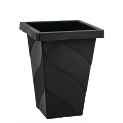 VASO QUADR COLUNA PRETO 19 LTS - 29X44X29 CMS 