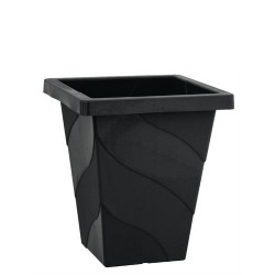 VASO QUADR COLUNA PRETO 13 LTS - 26X38X26 CMS