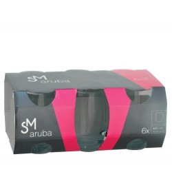 SM ARUBA COPO LD 465 ML CINZA - JG C/ 06 PCS