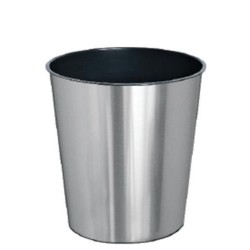 LIXEIRA P/ ESCRITORIO COM LABEL INOX 10L