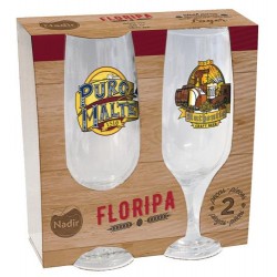 FLORIPA TACA CERVEJA DEC BRASAO 300 ML - JG C/ 02 PCS