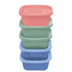 KIT 5 PCS ORGANIZA 690 ML QUAD NUDE