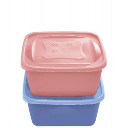 KIT 2 PCS ORGANIZA 3LT QUAD NUDE