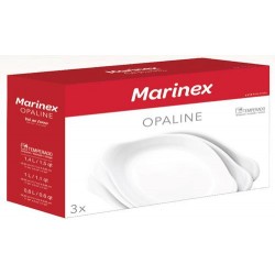 OPALINE ASSADEIRA OVAL 600ML / 1L / 1,4L - JG C/ 03 PCS