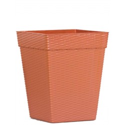 VASO QUADR COLUNA CERAMICO RATTAN 10 LTS