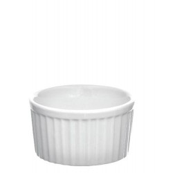 RAMEQUIM CANELADO 205ML BRANCO Ø10X5 CM