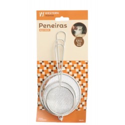UTIL INOX - PENEIRAS JG 3PC - Ø6+ Ø7 + Ø8,5 CM