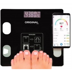 BALANCA PARA BANHEIRO 140 KG C/ MED IMPEDANCIA