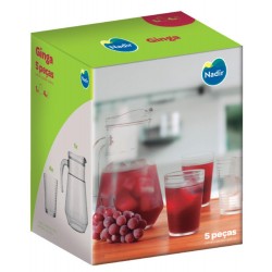 GINGA CJ JARRA 1,5L C/ 04 COPOS 265 ML