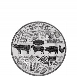 CHURRASCO - PRATO SOBREMESA 21 CM