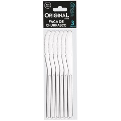 ORIENTE - FACA DE CHURRASCO C/ 6 PCS