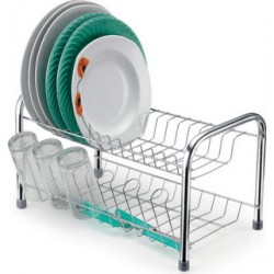 ESCORREDOR BERCO CROMADO C/PORTA CP 46X38X14 CM - P/ 13 PRATOS