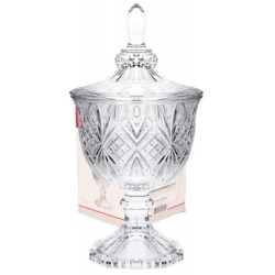 GLASS - POTICHE C/ PE BIANCA 11,5 X 24,5CM