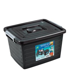 ORGANIZADOR C/ TRAVA 30L PRETA 44 X 35 X 27 CM
