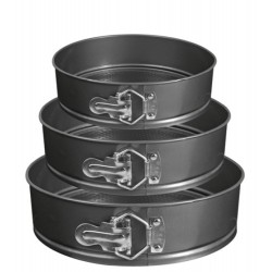 ANTIADERENTE - FORMA C/ FUNDO REMOVÍVEL - JG C/ 03 PCS - 24/26/28CM