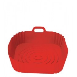 SILICONE - PANELA P/ AIR FRYER VERM. QUAD 20 X 4,5 CM