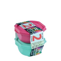 KIT C/ 2 POTES COLORATTO 450 ML RED C/ TRAVAS