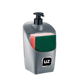 DISPENSER PREMIUM 500ML CINZA BICO PRETO