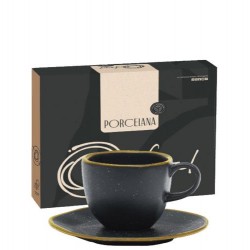 PORCELANA RYO VOLCANO CJ XICARA CHA C/PIRES 12PC