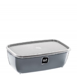 MULTIUSO RETANGULAR 1,5L CINZA