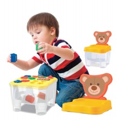 CADEIRINHA DIDATICA C/ BLOCOS MULTI-ATIVIDADES BICHOS