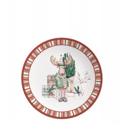 ENCANTO NATALINO - PRATO SOBREMESA 21 CM