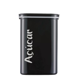 POTE HERMETICO 2L C/ TP SILICONE PRETO AÇUCAR