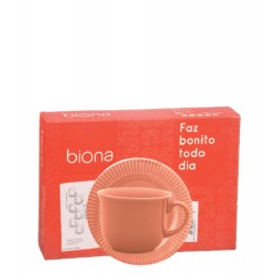 CANELE SALMAO CJ XICARA CHA C/ PIRES 12 PCS