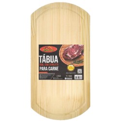 TABUA PARA CARNE OVAL 23 X 44 CM