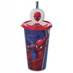 COPO REFRI 500ML C/ PIN HOMEM ARANHA AUTO-RELEVO