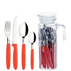 JARRA C/ FAQUEIRO ESME VERMELHO 17 PCS