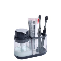 PORTA SAB. LIQUIDO E ESCOVAS 330ML BLEND CINZA