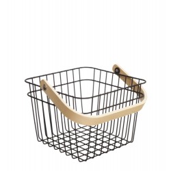 ARAMADO - CESTA P/ FRUTAS E VERDURAS C/ ALCA QUAD 23 X 17 CM