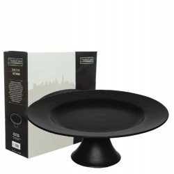 MANHATTAN - CENTRO DE MESA C/ PE DE PORCELANA PRETO 29CM