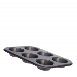 ANTIADERENTE - FORMA P/ MUFFIN 6 CAV(70ML) - 26,5 X 18 X 3 CM