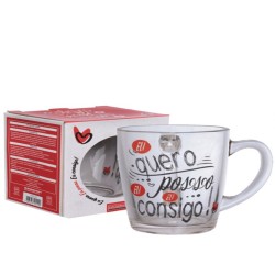 GLASS - CANECA 320ML EU QUERO EU POSSO EU CONSIGO