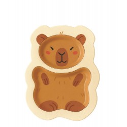 ECOKITCHEN - PRATO P/ REFEICAO INFANTIL CAPIVARA 21,7X16X2,7 CM