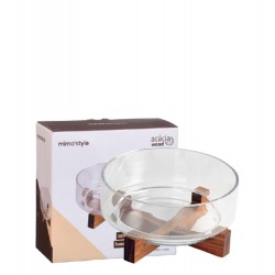 WOOD - SALADEIRA Ø22 X 10,3 CM C/ BASE ACACIA