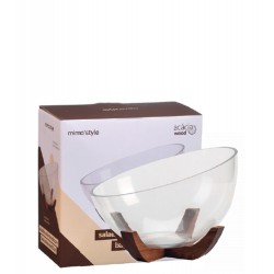 WOOD - SALADEIRA ACLIVE 22,5 CM C/ BASE ACACIA