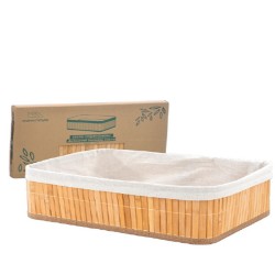BAMBU - CESTO DOBRÁVEL 33 X 23 X 12 CM CLARO