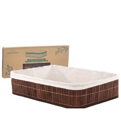 BAMBU - CESTO DOBRÁVEL 33 X 23 X 12 CM ESCURO