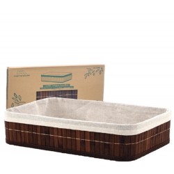 BAMBU - CESTO DOBRÁVEL 29 X 19 X 10 CM ESCURO