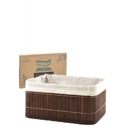 BAMBU - CESTO DOBRÁVEL 26 X 18 X 12 CM ESCURO
