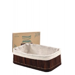 BAMBU - CESTO DOBRÁVEL 25 X 15 X 8 CM ESCURO
