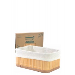BAMBU - CESTO DOBRÁVEL 23 X 15 X 10 CM CLARO