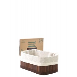 BAMBU - CESTO DOBRÁVEL 20 X 12 X 8 CM ESCURO