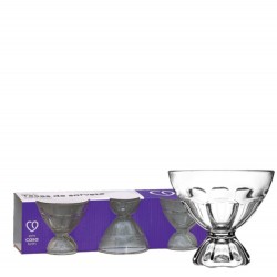 TACA DE SORVETE 100ML JG C/ 03 PCS CASABLANCA